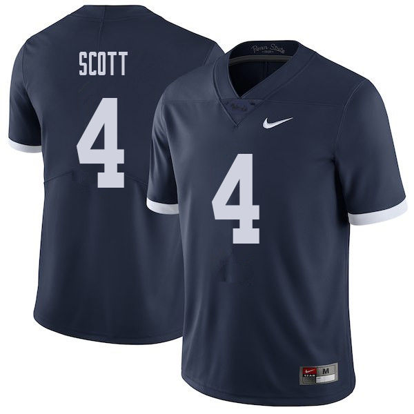 NCAA Nike Men's Penn State Nittany Lions Nick Scott #4 College Football Authentic Throwback Navy Stitched Jersey LBA8398OP